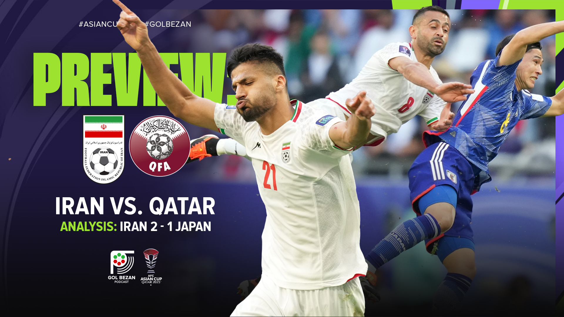 PREVIEW: Iran vs. Qatar | Analysis: Iran 2 - 1 Japan | 2023 AFC Asian Cup