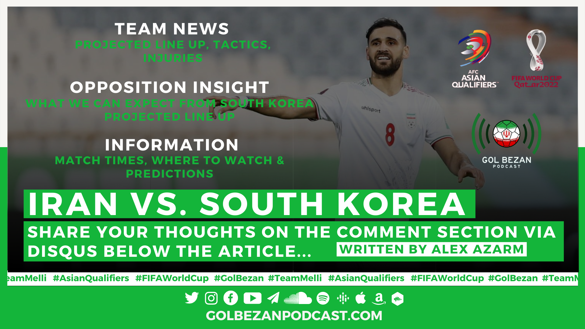 PREVIEW: Iran vs. South Korea | 2022 World Cup Qualifiers - Team News, Opposition Insight, Predictions and More